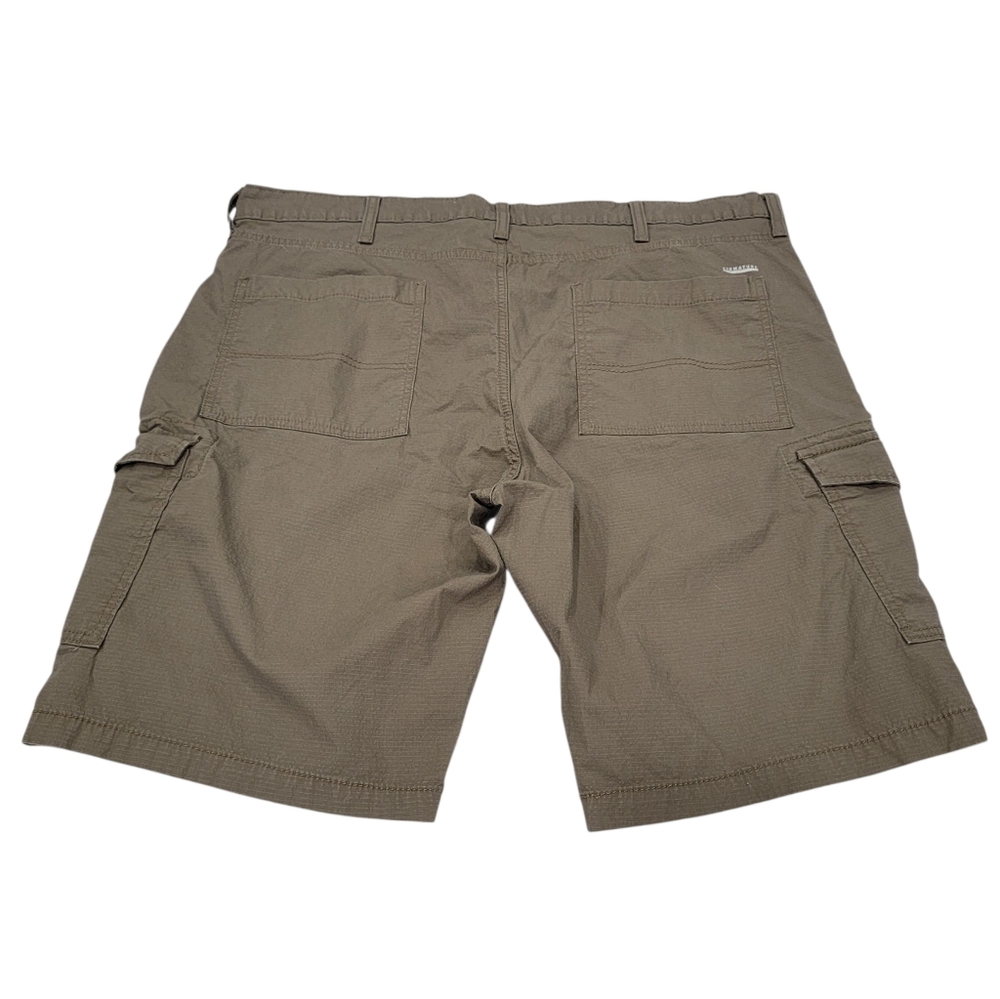 Signature by Levi Strauss Cargo Shorts Khaki Brown Neutral Pockets Men’s Size 40 - Picture 4 of 17
